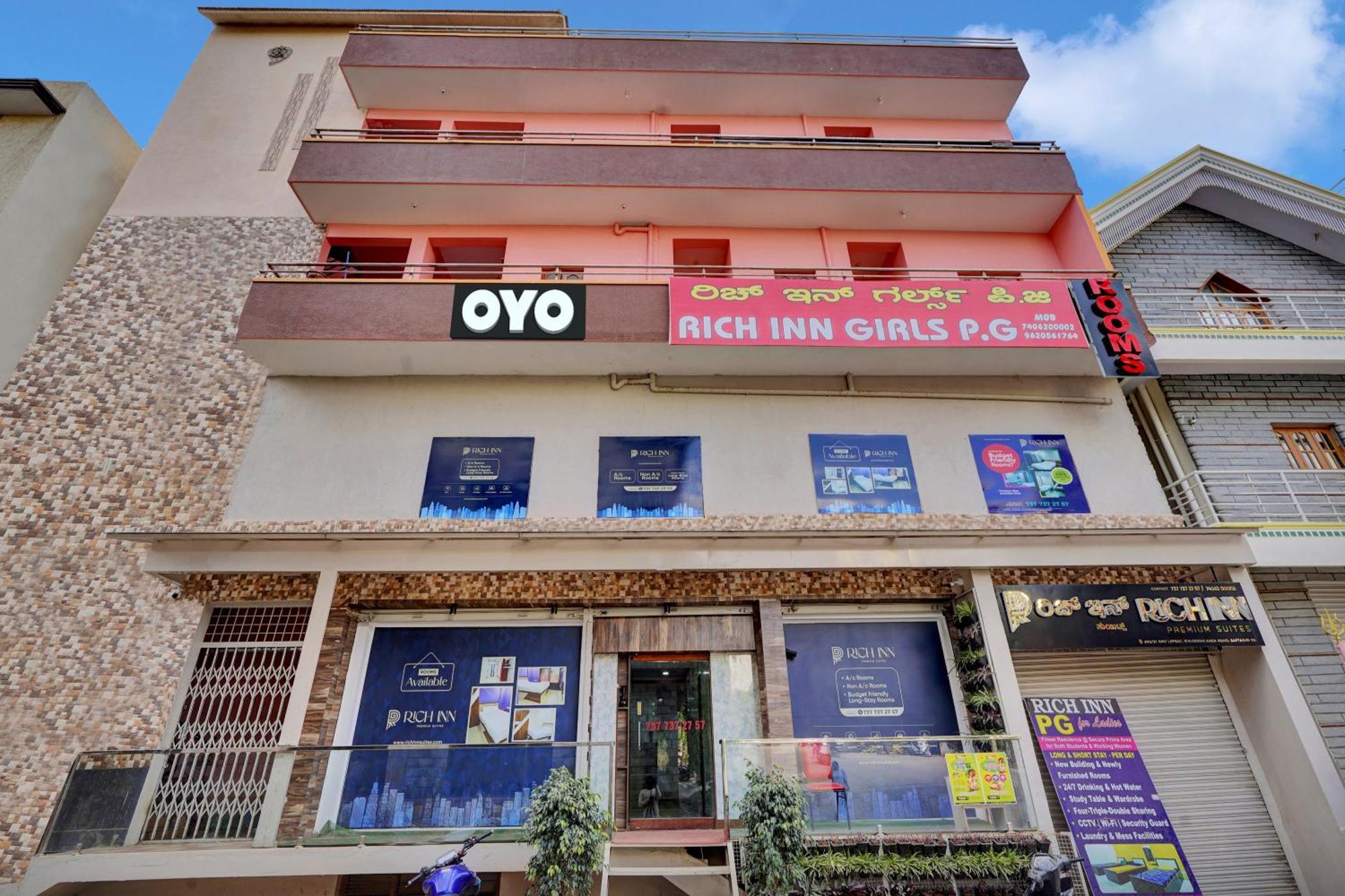 Oyo Flagship Rich Inn Premium Suites Near Nagasandra Metro Station. بنغالور المظهر الخارجي الصورة